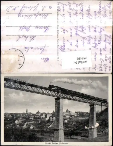 256430,Stadt Znaim Znojmo Teilansicht Brücke Viadukt Lokomotive