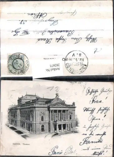 282671,Brünn Brno Theater Gebäude