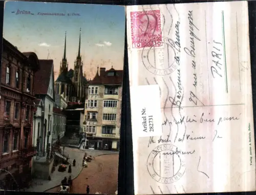 282731,Brünn Brno Kapuzinerkirche u. Dom