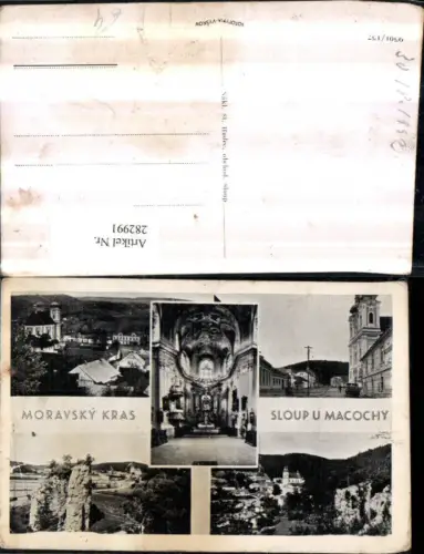 282991,Moravsky Kras Mährischer Krast Sloup u Macochy Totale Kirche Innenansicht Mehrbildkarte