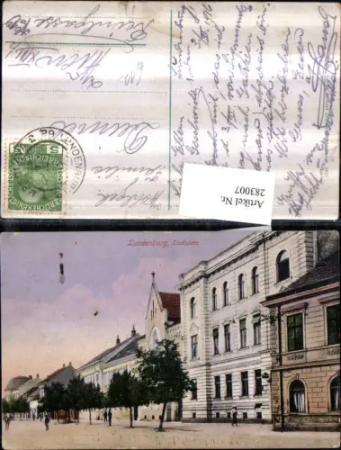 283007,Lundenburg Breclav Stadtplatz Straßenansicht