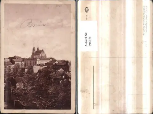 298274,Brno Brünn Teilansicht Dom Kirche Blick vom Spielberg