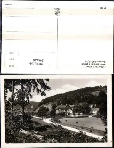 298449,Moravsky Kras Hotel Brousek u jeskyni sloupsko-sosuvskych b. Sloup v Moravskem Krasu