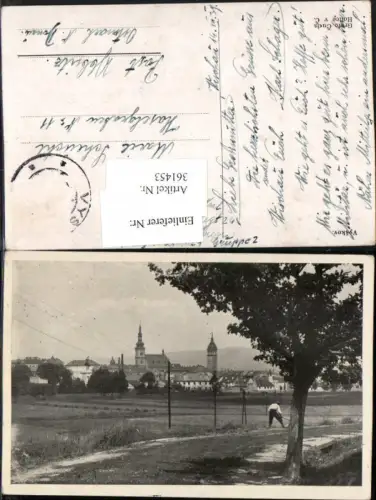 361453,Vyskov Wischau Teilansicht Kirche Turm