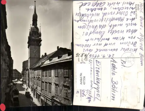 437336,Brno Brünn Radnicni ulice Straßenansicht Rathaus Turm