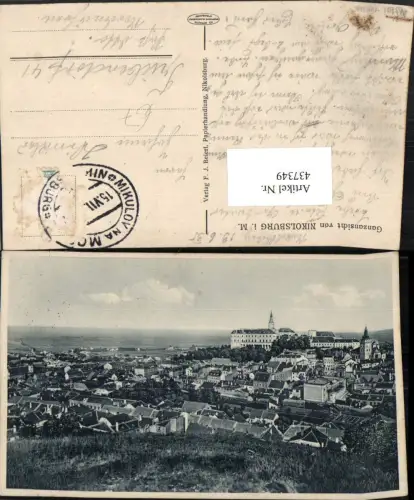 437349,Nikolsburg in Mähren Mikulov Totale