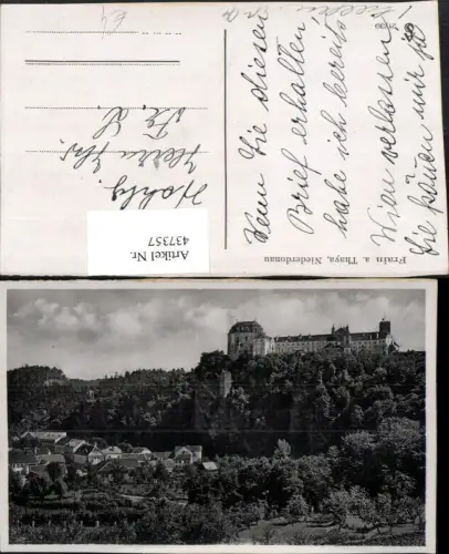 437357,Frain an d. Thaya Vranov nad Dyji Teilansicht m. Schloss