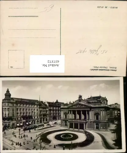 437372,Brno Brünn Divadelni namesti Theater-Platz Gebäude