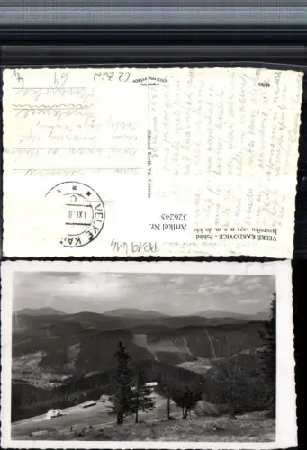 326245,Groß Karlowitz Velke Karlovice Pohled s Velkeho Javorniku Bergkulisse