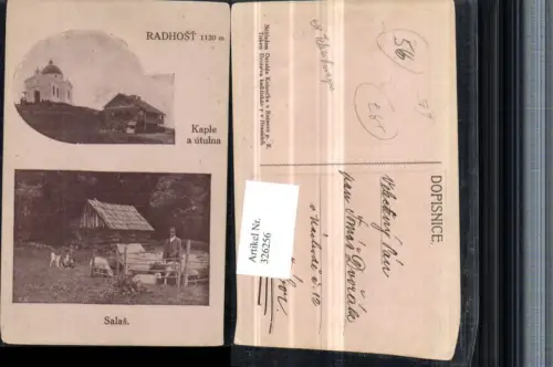 326256,Radhost Kaple a utulna Kirche b. Roznov pod Radhostem Rosenau unter dem Radhoscht