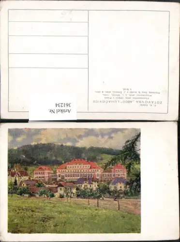 361234,Künstler AK K. X. Diblik Zotavovna Arco Luhacovice Bad Luhatschowitz