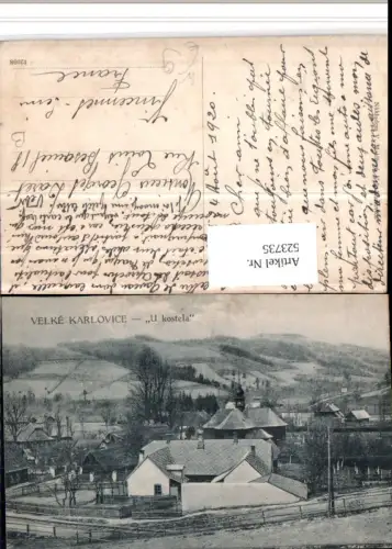 523735,Velke Karlovice Groß Karlowitz U kostela Kirche