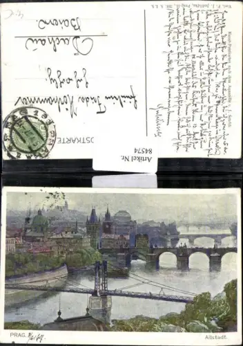 84574,Prag Altstadt Künstlerkarte