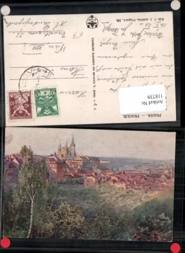 118739,Stadt Prag Praha Künstlerkarte