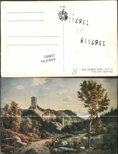 124882,Hrad Karluv Tyn H. Ullik sign. Karlstein bei Prag Praha