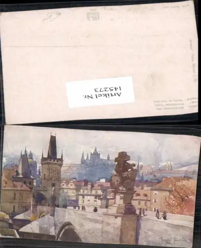 145273,Stadt Prag Praha Kleinseitner Türme Jaroslav Setelik signiert