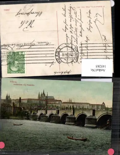 145285,Stadt Prag Praha Karlsbrücke Hradschin