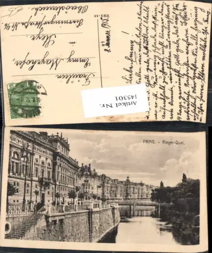 145301,Stadt Prag Praha Rieger Quai 1915
