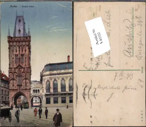 145322,Stadt Prag Praha Prasna brana 1915