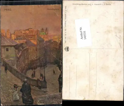 145331,Stadt Prag Praha Nerudagasse Jaroslav Setelik signiert