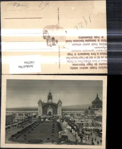 180766,Prag Praha Mustermesse Prazske vzorkove veletrhy 1922