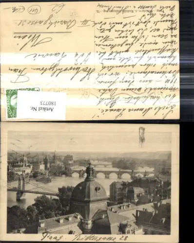 180773,Prag Praha Ansicht v. d. Rudolfs Anlagen aus