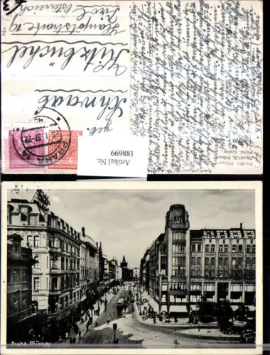 188699,Prag Praha Prikopy Straßenansicht