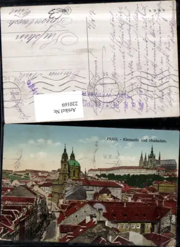 220169,Prag Praha Kleinseite u. Hradschin Totale