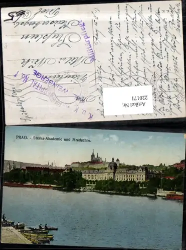 220171,Prag Praha Straka-Akademie u. Hradschin