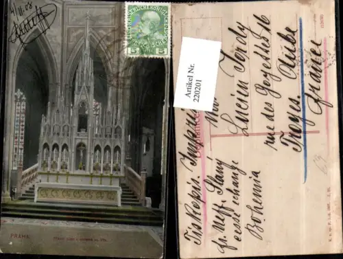 220201,Prag Praha Hlavni oltar v chrame sv. Vita Kirche Altar Innenansicht