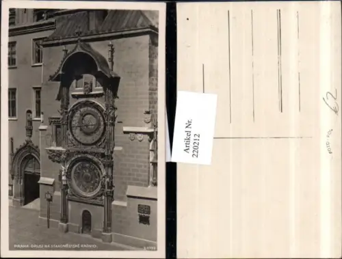 220212,Prag Praha Orloj na Staromestske Radnici Rathausuhr Uhr