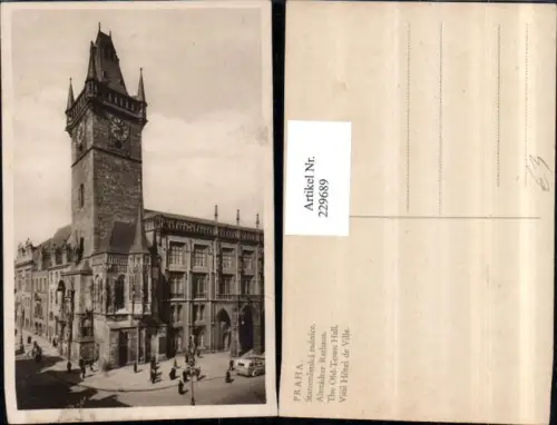 229689,Prag Praha Altstädter Rathaus