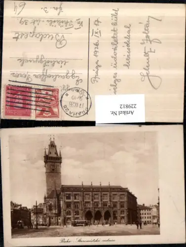 229812,Prag Praha Staromestska radnice Rathaus