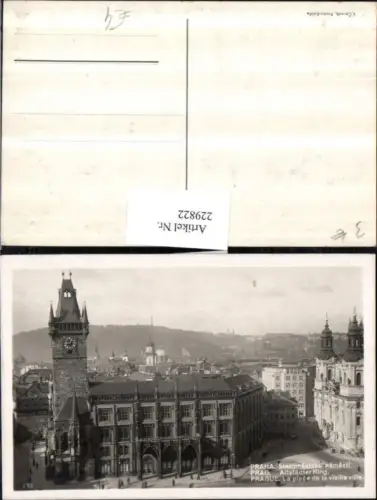 229822,Prag Praha Altstädter Ring m. Rathaus Rathausturm