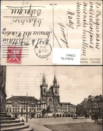 229863,Prag Praha Starobyle domy na namesti Kirche
