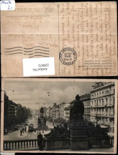 229872,Prag Praha Vaclavske namesti Wenzelplatz m. Denkmal