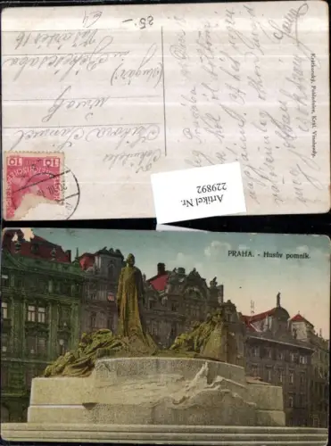 229892,Prag Praha Husuv pomnik Denkmal Monument