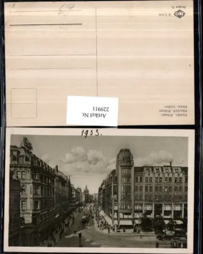 229911,Prag Praha Graben Straßenansicht m. Geschäfte