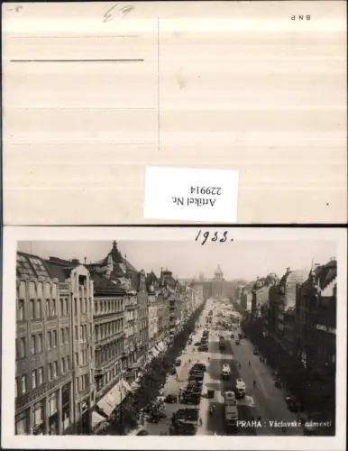 229914,Prag Praha Vaclavske namesti Straßenansicht m. Geschäfte