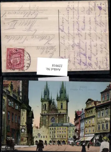 229918,Prag Praha Altstädter Ring u. Teinkirche Kirche Rathaus