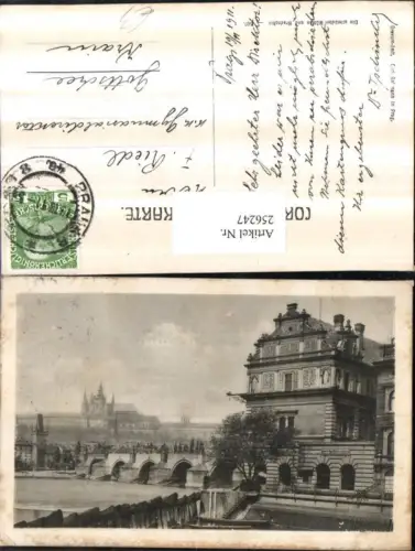 256247,Prag Praha Brücke Blick auf Burg Hradschin Hradcany