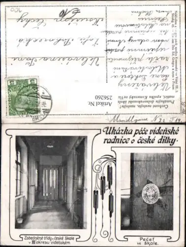 256260,Prag Praha Schule Zabednene tridy v ceske skole v okresu videnskem u. Pecet ve skole Mehrbildkarte