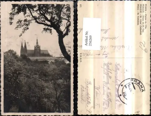 256269,Prag Praha St. Veitsdom Dom Kirche Partie
