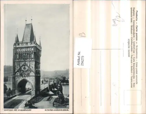 256273,Prag Praha Altstädtischer Brücken-Turm Turm Brücke
