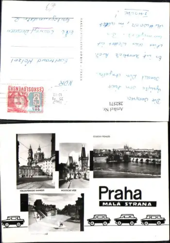 282571,Praha Prag Teilansicht Mostecke Veze Malostranske Namesti Straßenansicht Mehrbildkarte