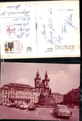 282601,Praha Prag Staromestske namesti s Tynskym chramem a palacem Kinskych Altstädter Ring Oldtimer