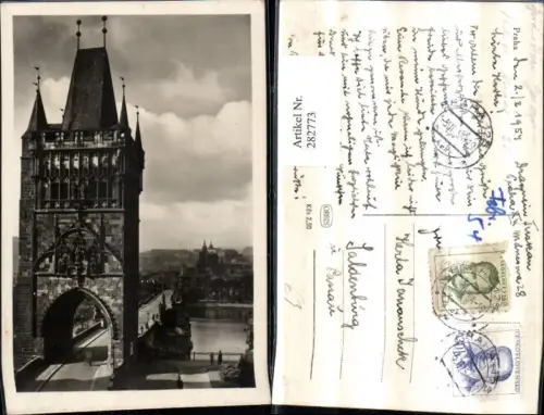 282773,Prag Praha Karlsbrücke Brücke Tor Turm