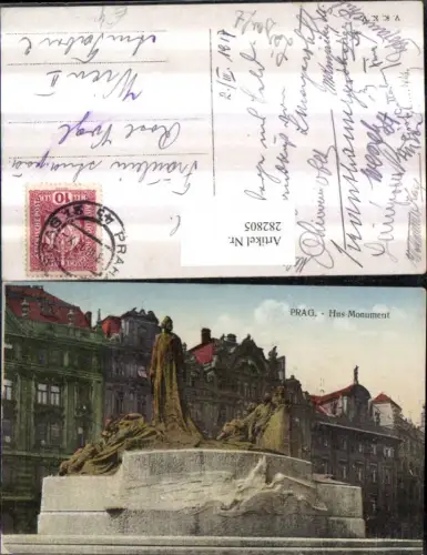 282805,Prag Praha Hus-Monument Denkmal
