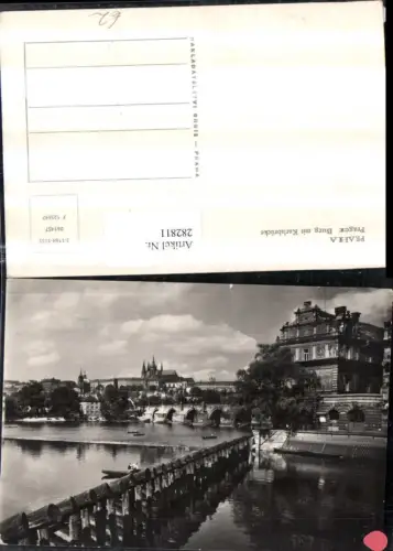 282811,Prag Praha Prager Burg Hradschin m. Karlsbrücke Brücke