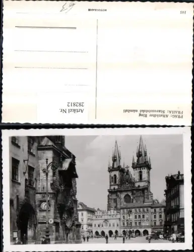 282812,Prag Praha Staromestske namesti Altstädter Ring Rathausuhr Kirche